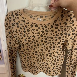 PacSun cheetah crop top